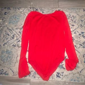 Red body suit
